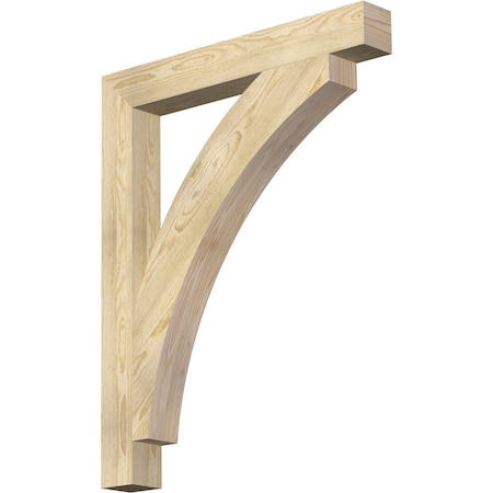 Thorton Block Rough Sawn Bracket, Douglas Fir, 4W X 32D X 40H